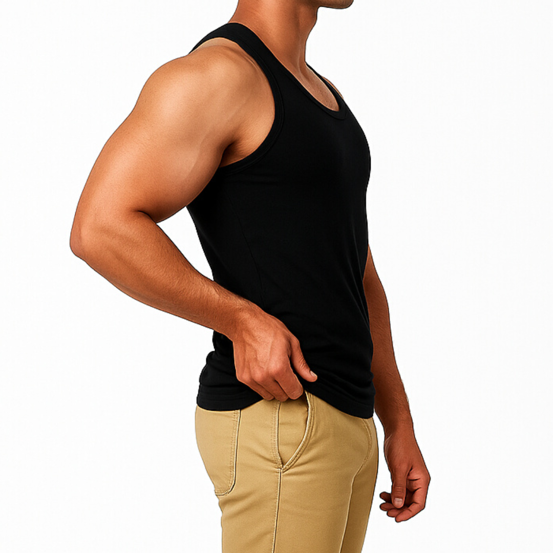 Tehzeeb Gold Black Sleeveless Vest - Pack of 6