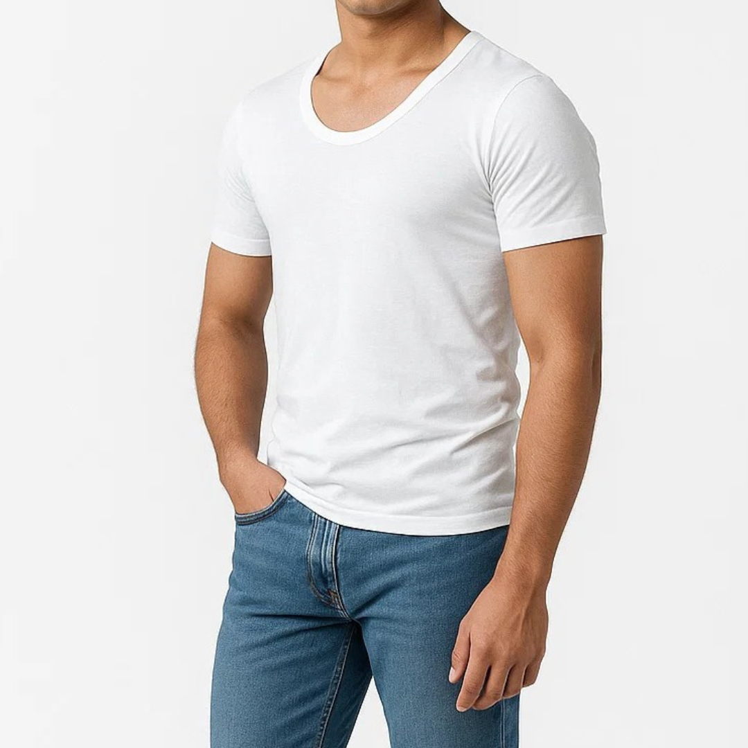 Tehzeeb Gold White Half Sleeve Vest- Pack of 6