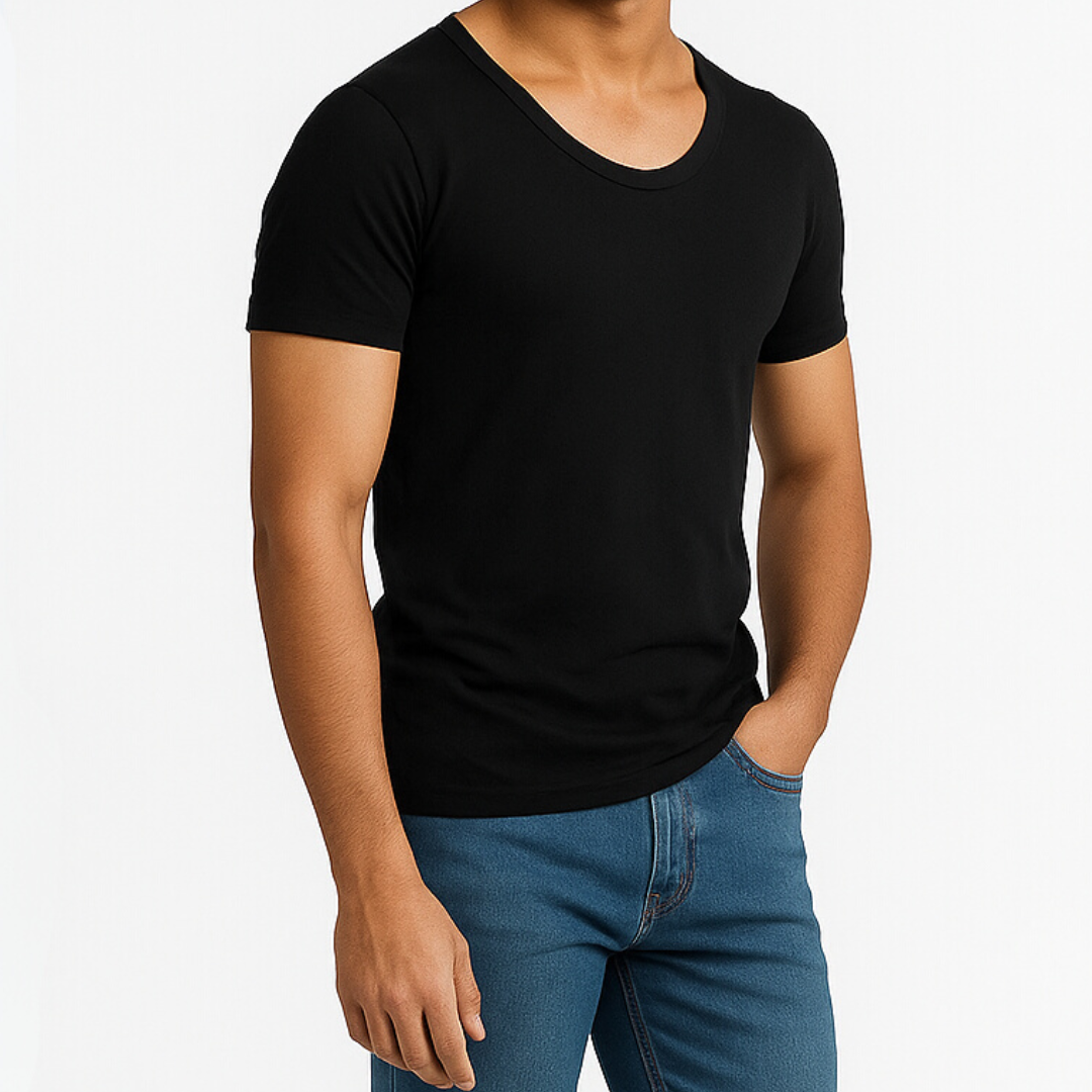 Tehzeeb Gold Black Half Sleeve Vest - Pack of 6